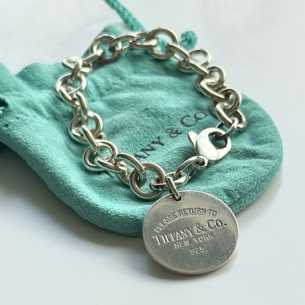 Authentic Please Return to Tiffany & Co. New York Sterling Silver Bracelet